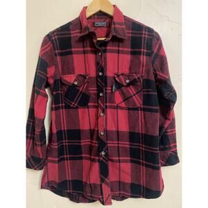Five Brother Flannel Shirt Womens Large Red Buffalo